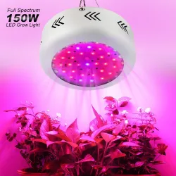 Lampe de culture pour plantes - LED - Lampe OVNI - spectre complet - hydroponique - 150W