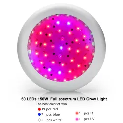 Oświetlenie do uprawy roślin - LED - lampa UFO - pełne spektrum - hydroponiczne - 150WLampa Wzrostu