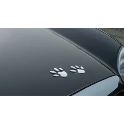 3D-Tierfußabdruck - Autoaufkleber