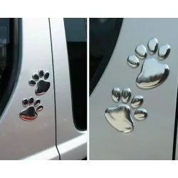 3D-Tierfußabdruck - Autoaufkleber
