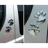 3D-Tierfußabdruck - Autoaufkleber