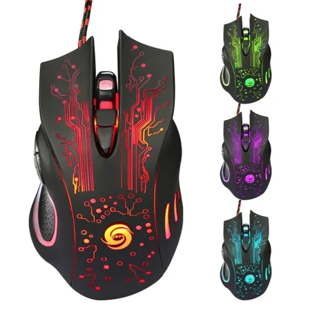 Optisk kablet gaming mus - USB - LED - 3200DPI