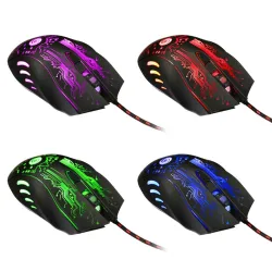 Optisk kablet gaming mus - USB - LED - 3200DPI