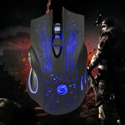 Optisk kablet gamingmus - USB - LED - 3200DPI