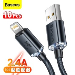 Baseus - hurtig opladningskabel - USB A - til iPhone