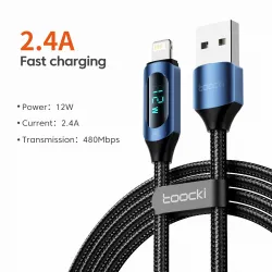 Cabo de carregamento rápido USB - para iPhone - com display LED