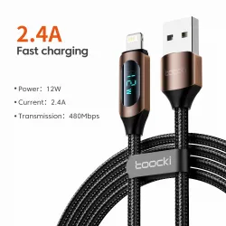 Câble de charge rapide USB - pour iPhone - avec affichage LED