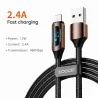 Cabo de carregamento rápido USB - para iPhone - com display LED