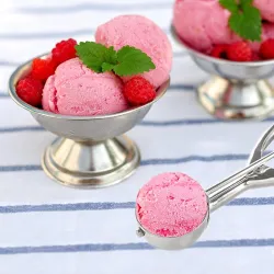 Stainless steel scoop - spring handle - for ice cream / mash potato - 3 piecesCutlery
