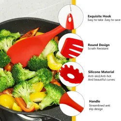 Silikon kjøkkenutstyr - non-stick - 10 stk