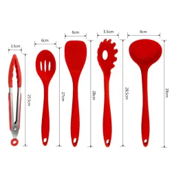 Silikon kjøkkenutstyr - non-stick - 10 stk