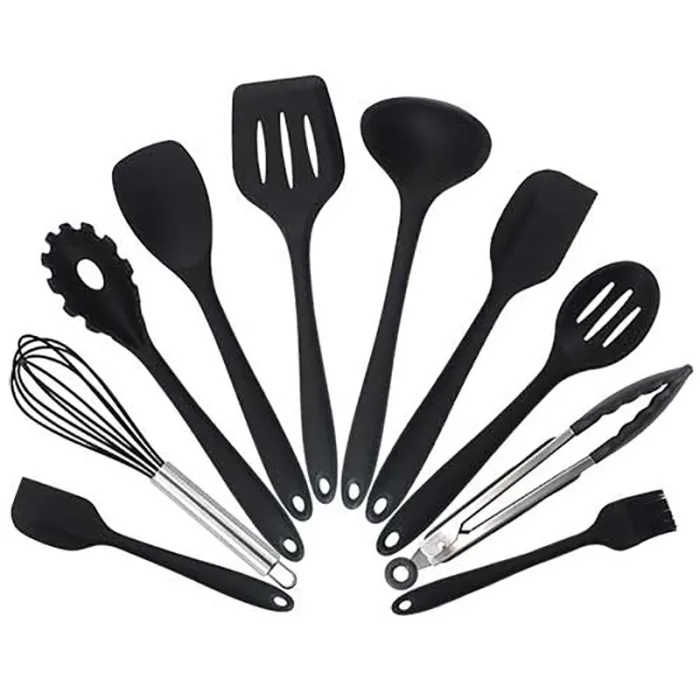CubiertosUtensilios de cocina de silicona - antiadherente - 10 piezas