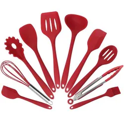 Silikon kjøkkenutstyr - non-stick - 10 stk