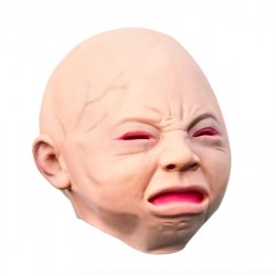 Bebê chorando assustador - máscara de halloween - látex