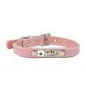 Hunde-/Katzenhalsband – ID-Tag – personalisiert – graviert – Leder