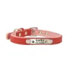 Hunde-/Katzenhalsband – ID-Tag – personalisiert – graviert – Leder