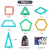 Blocchi di plastica magnetici - set di costruzioni - giocattolo educativo