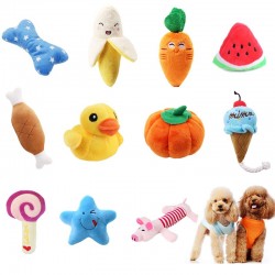 Brinquedo de pelúcia Squeaky - para cães / gatos