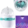 Roterende RGB LED scenelys - pære - lydaktivert - E27