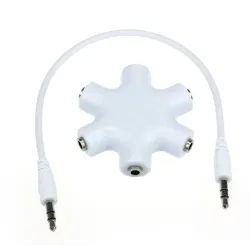3,5 mm jack audio splitter - 1 til 5