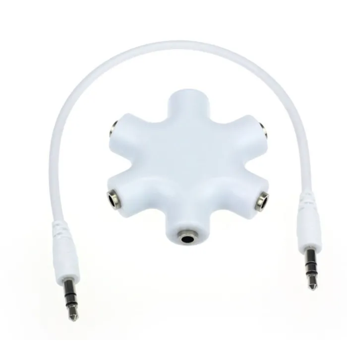 Divisor de áudio com conector de 3,5 mm - 1 a 5