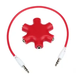3,5 mm jack audio splitter - 1 til 5