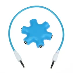 Divisor de áudio com conector de 3,5 mm - 1 a 5
