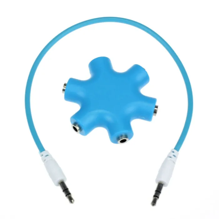 3,5 mm jack audio splitter - 1 til 5