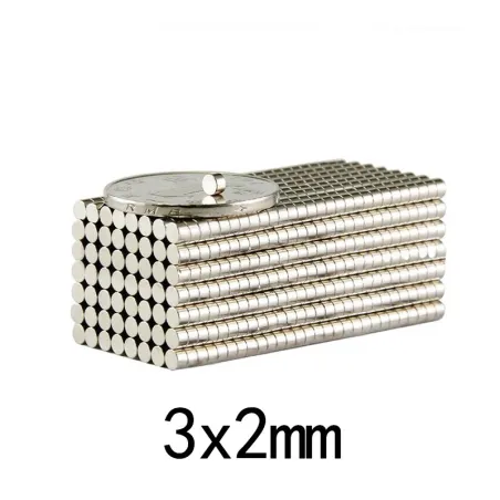 N35 - neodymmagnet - sterk skive - 3mm * 2mm - 100 stykker