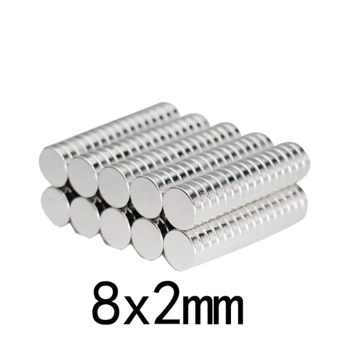 N35 - magnete al neodimio - disco forte - 8mm * 2mm