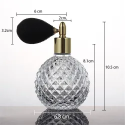 Szklany pojemnik na perfumy - z atomizerem z pompką - 100 mlPerfumy