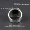 Retro signet for menn - med svart onyx stein - 925 sterling sølv