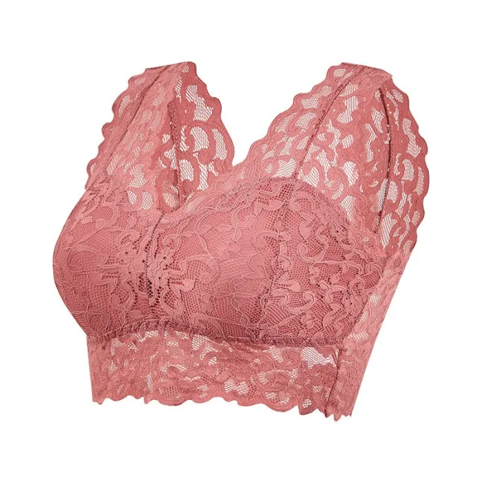 Sexy Spitzen-BH - kurzes Top - mit Push-Up - bügellos