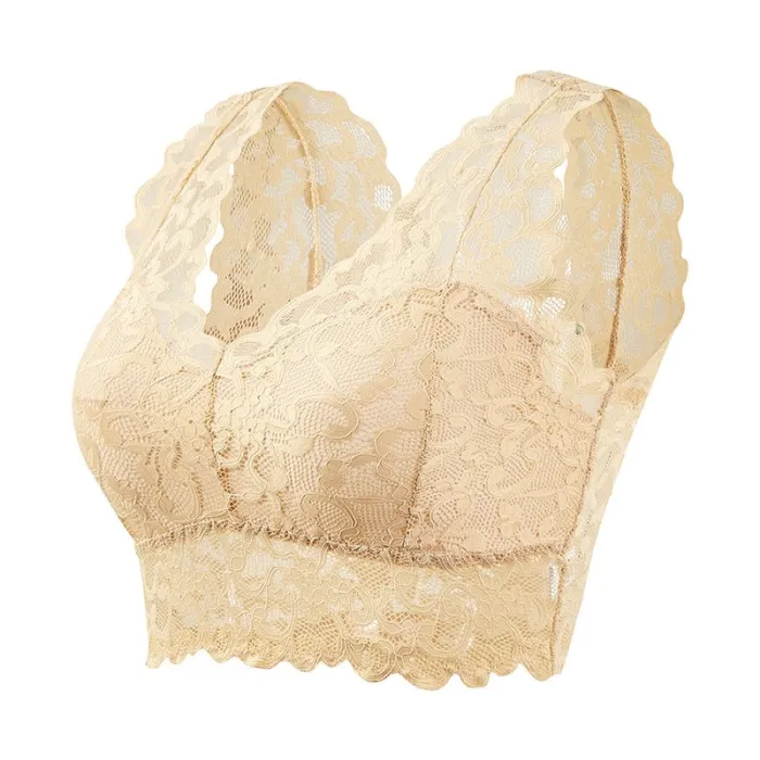Sexy Spitzen-BH - kurzes Top - mit Push-Up - bügellos