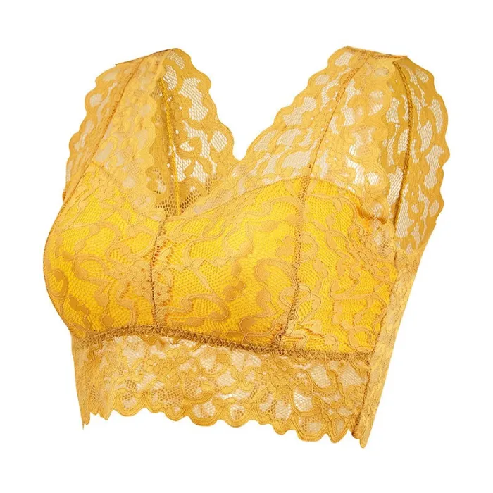 Sexy Spitzen-BH - kurzes Top - mit Push-Up - bügellos