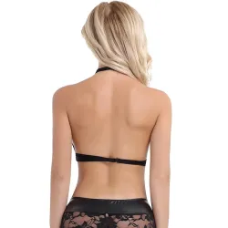 Top trasparente sexy - cavezza corta in rete