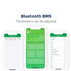 Batterie LiFePO4 - étanche 40Ah / 100Ah - BMS Bluetooth intégré - onduleur avec chargeur
