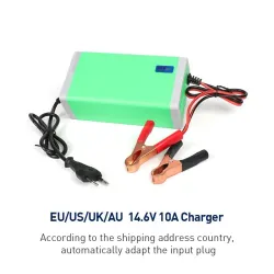 Batterie LiFePO4 - étanche 40Ah / 100Ah - BMS Bluetooth intégré - onduleur avec chargeur