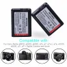Batterie pour appareil photo 2000mAh NP-FW50 NP FW50 - Double chargeur LCD USB - pour Sony Alpha a6500 a6300 a6000 - 2 pièces