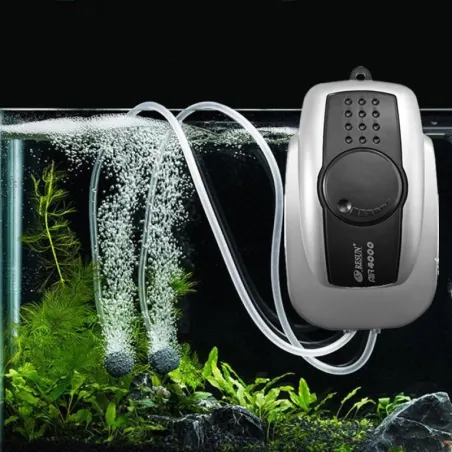 Pompe de débit d'air silencieuse pour aquarium - compresseur d'oxygène