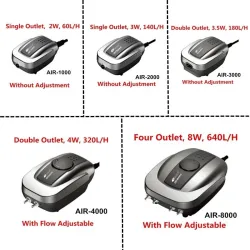 Silent aquarium air flow pump - oxygen compressorAquarium