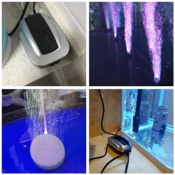 Silent aquarium air flow pump - oxygen compressorAquarium