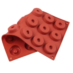 Silicone donut mold - non-stick baking tray - 18 holesBakeware