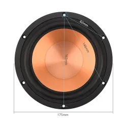 6,5 polegadas - 100 W - 4 Ohm - 8 Ohm - HiFi - alto-falante de áudio baixo - woofer - cerâmica de alumínio