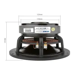 Altavoces6,5 pulgadas - 100 W - 4 ohmios - 8 ohmios - HiFi - altavoz de graves - woofer - cerámica de aluminio