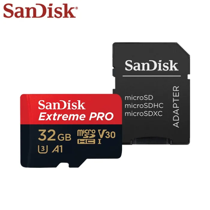 Original Sandisk Extreme Pro - micro TF-kort - 170MB/s A2 V30 U3 - minnekort med SD-adapter