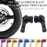 Zawór powietrza do motocykla - zaślepka - kąt 90 stopni - stop aluminium - 2 sztukiMotocykl