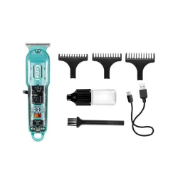 Kemei 1113 - professionell hårklippare - trimmer - USB
