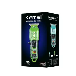 Kemei 1113 - máquina de cortar cabelo profissional - aparador - USB