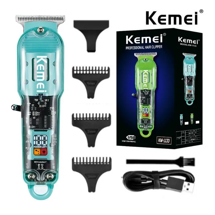 Kemei 1113 - professionel hårklipper - trimmer - USB